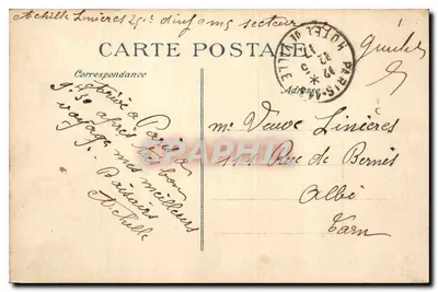 Notre-Dame w Paryżu — gotycka fasada — wydawca anonimowy, nr 4048 — Rewers