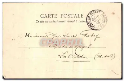 Paris - Avenida do Bois de Boulogne — Arco do Triunfo em segundo plano — n°101 — Verso