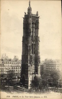 Paris — A Torre Saint-Jacques — XX. — n° 112