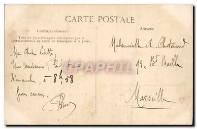Parijs - Buttes-Chaumont - Houten brug — Uitgever ELD, n° 4447 — Achterkant