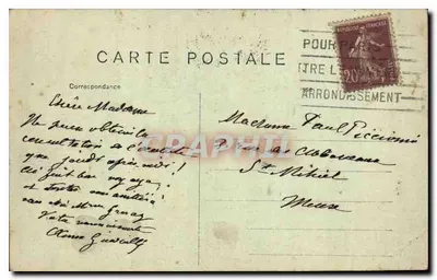 Parijs — Juli Kolom — Place de la Bastille — H. V. — Achterkant