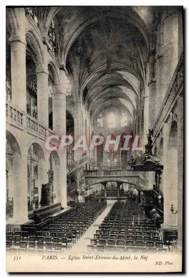 Paris — Igreja de Saint-Étienne-du-Mont, a Nef — ND Phot