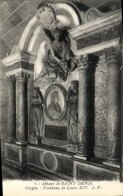 Abadia de SAINT-DENIS — Cripta — Túmulo de Luís XIV — J.F.
