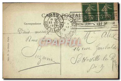 Paris — Ilha de la Cité — Editor E. Le Dely, n° 4086 — Verso