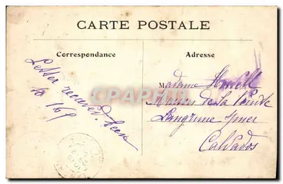 Perspektywa Paryża — Dzielnica St-Sulpice, widziana z Panteonu — wyd. Angoulême — Rewers
