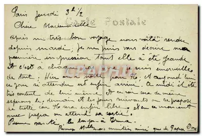 Paryż — Katedra Notre-Dame, widok ogólny — wydawca nieznany, nr 9 — Rewers