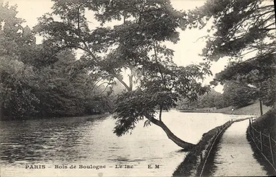 Paryż - Las Boulogne - Jezioro — E. M.