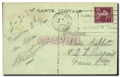 Wieża św. Jakuba — Paryż — Wydawca L. Boisson, n° 367 — Rewers