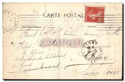 Plac Vendôme i Kolumna Vendôme — Paryż — Wydawca ELD, n° 4608 — Rewers