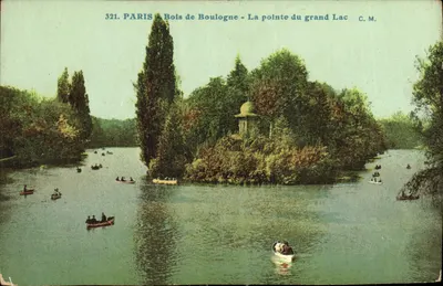 Paris - Bois de Boulogne - La pointe du grand Lac — C.M. n°321