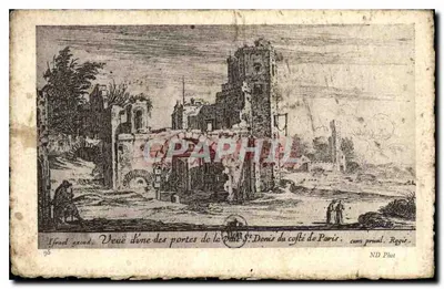 Ruínas das portas da cidade de Saint-Denis do lado de Paris — ND Fot