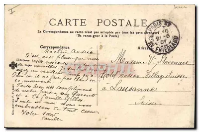 Most Alexandre-III, Pejzaż panoramiczny — TOUT PARIS - 8-252 — wydawca TOUT PARIS — Rewers