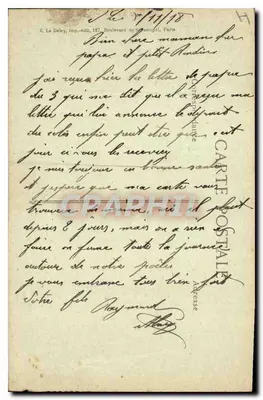 PARIS — Katedra Notre-Dame i dzielnica Cité — Wydawca E. Le Daley, nr 4233 — Rewers