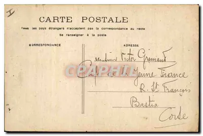 Paryż - La Conciergerie — widok mostu i rzeki — wydawca nieznany — Rewers