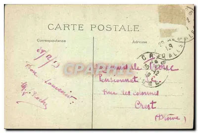 Parijs — De Seine en het Paleis van Justitie — Uitgever niet geïdentificeerd — Achterkant