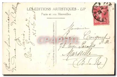 Parijs - Het Hôtel de Ville en de Pont d'Arcole — LIP, n°39 — Achterkant
