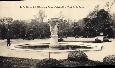 Paris — La Porte d'Auteuil — L'entrée du Bois — A.C. 37