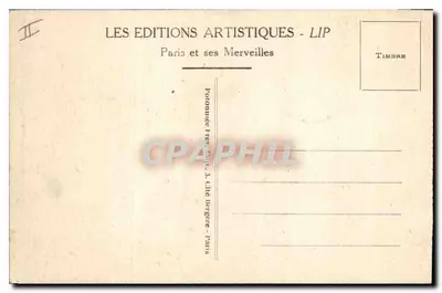 Paris - A Avenida dos Campos Elísios e os Cavalos de Marly — LIP — Verso