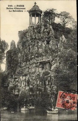 Paryż — Buttes Chaumont — Le Belvédère — J. H. wydawca, nr 249