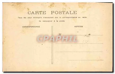 PARIS - Pałac Luxembourg — widok ogrodu z kolumną i pieszym — wydawca anonimowy — Rewers