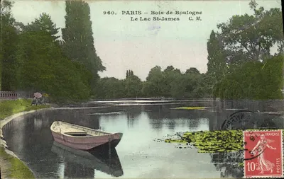 PARIS — Bois-de-Boulogne — Jezioro St-James — C.M. — nr 960
