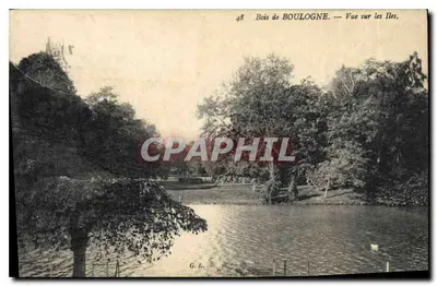 Bois de Boulogne — Vue sur les Îles — G. L., n°48