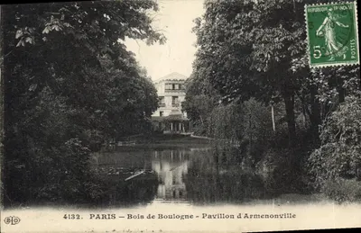 PARYŻ — Las Boulogne — Pawiak Armenonville — Wydawca B.L.P. n° 4132