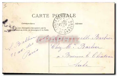 Jezioro w Zamek Longchamp — Las Boulogne — C. L. C. — nr 430 — Rewers