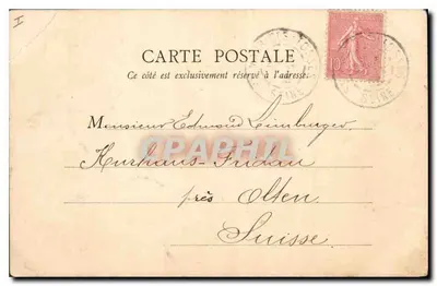 Stara pocztówka Paris Lac du Bois de Boulogne — Rewers