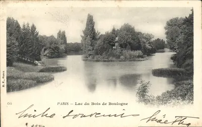 Paris — Lac du Bois de Boulogne — B. F., Paris, n°66