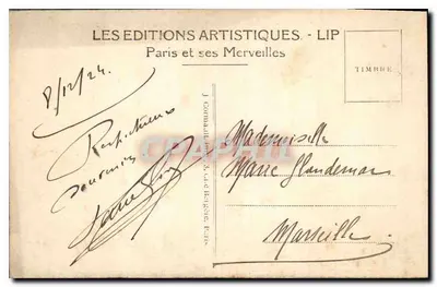 Paris — A Conciergerie e o Pont du Change — LIP, n°42 — Verso