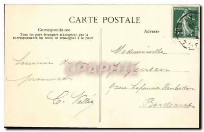 Paris — A Igreja da Madeleine e os grandes Boulevards — Editor anônimo, n° 4038 — Verso