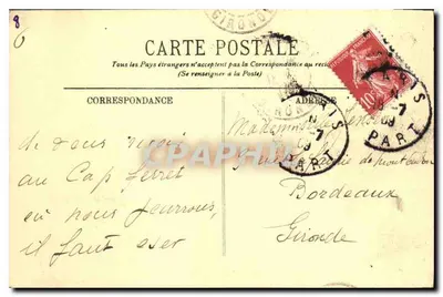Paryż — Katedra Notre-Dame i Most — LL. n°128 — Rewers
