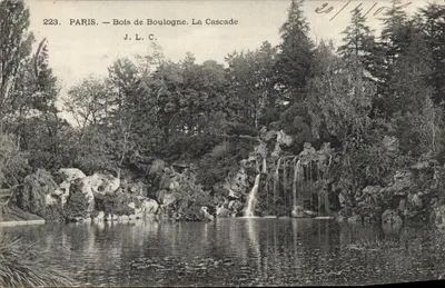 Paris — Bois de Boulogne. La Cascade — J.L.C. n°223