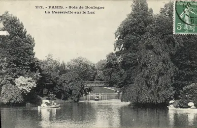 Paris - Bois de Boulogne - La Passerelle sur le Lac — éditeur inconnu, n° 212