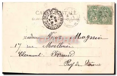 Paris - A Torre Saint-Jacques — vista da rua com pedestres e carruagens — editor A. Tardieu, n° 247 — Verso