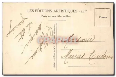 Paris - L'Hôtel de Ville et le Pont d'Arcole — LIP, n°39 — Verso