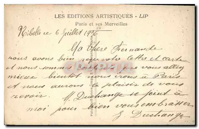 Place de la Bastille — Säule vom 6. Juli — Éditions LIP — Rückseite