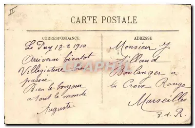 Le Puy — Ogólny widok Czterech Skal — LL. — Rewers