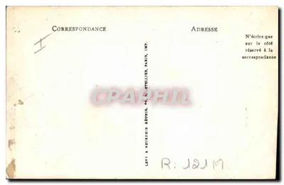 Le Puy — Statua Lafayette i Wieża Panessac — Wydawca LL — Rewers
