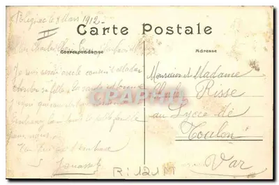 Le PUY-EN-VELAY (Hte-Loire) — Katedra św. Laurenta z grobem Duquesclina — L'HIRONDELLE, Paryż, nr 488 — Rewers