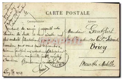 Widok ogólny z basenu w Puy-en-Velay — Widok zwany Quatre Roche — wydawca anonimowy, nr 5149 — Rewers