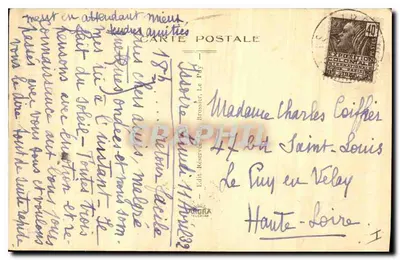 Le Puy-en-Velay — Galeria klasztoru — Édit. Brossier — Rewers