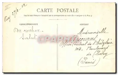 Le Puy (Haut-Loire) — O Mont Cornelle e N.-D. da França — editor P. P. (número de série não visível) — Verso