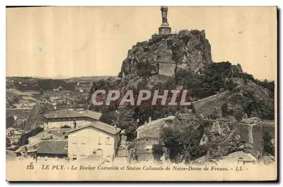 Le Pliy - O Rocher Corneille e Estátua Colossal de Nossa Senhora da França - LL