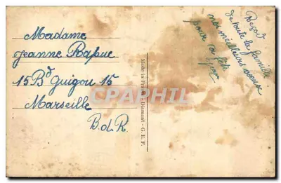 Kwitnie — róża i alstroemerie — Léon Paris 1884 — Rewers
