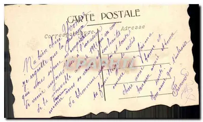Bouquet de fleurs — Bonne Année — Karta pocztowa — Rewers