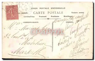 Dos niños jugando cerca de una valla — París — N°768 — Reverso