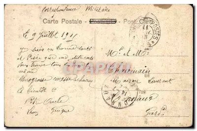 Dzieci w strojach tradycyjnych — scena z farmy — H. MANULL, N° 5890, Terni — Rewers