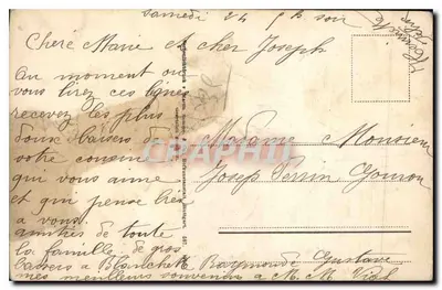 Dwie różyczki i przycisk — ilustracja — wydawca nie widoczny — Rewers